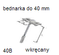 uchwyt do bednarki wkręcany mały